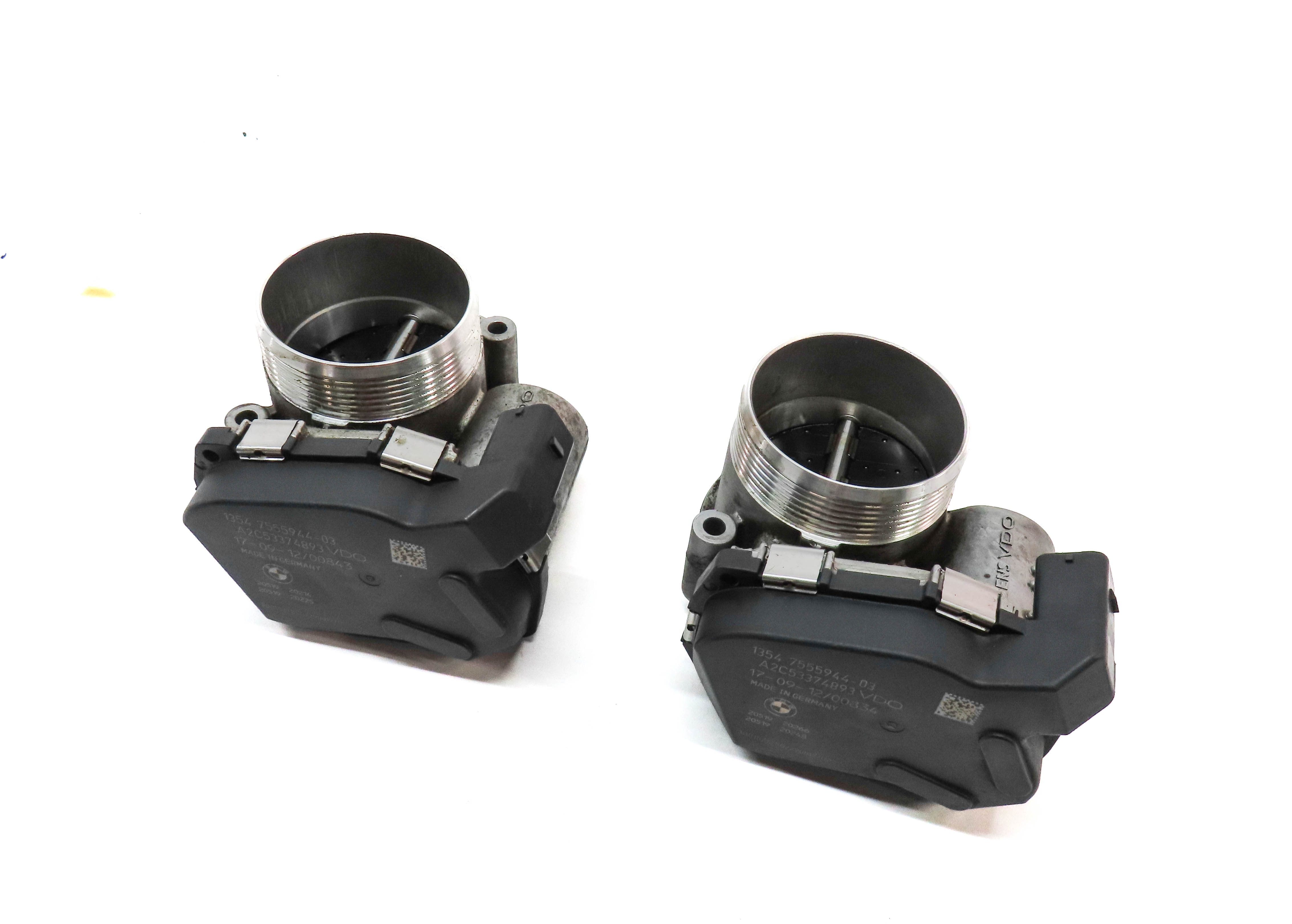 08-18 BMW 550i 650i 750i B6 B7 M5 M6 X5 X6 4.4L TWIN TURBO THROTTLE BODY SET 2 — exact item pictured